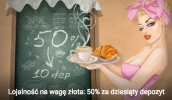 Bonus lojalnościowy 50% w 1xslot