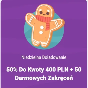 Niedzielny bonus do 400 zł z 50 free spins w Cookie Casino Niedzielny bonus do 400 zł z 50 free spins w Cookie Casino
