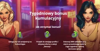 Spiny za zakłady w kasynie VulkanVegas