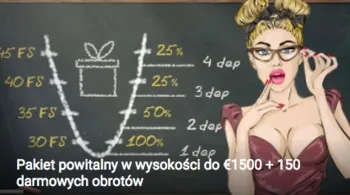 Bonus do €1500 + 150 darmowych obrotów w 1xslot Bonus do €1500 + 150 darmowych obrotów w 1xslot