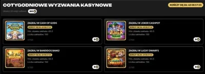 Misje z nagrodami w kasynie Spinsy Misje z nagrodami w kasynie Spinsy