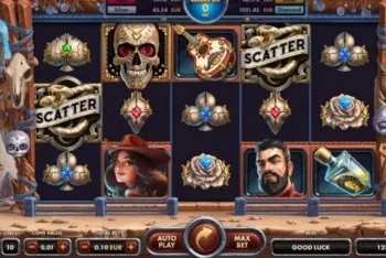 Zagraj w Golden Skulls w Dozenspins i odbierz free spins
